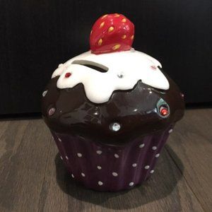 Ceramic Cupcake Piggy Bank Table Decoration Home Decor
